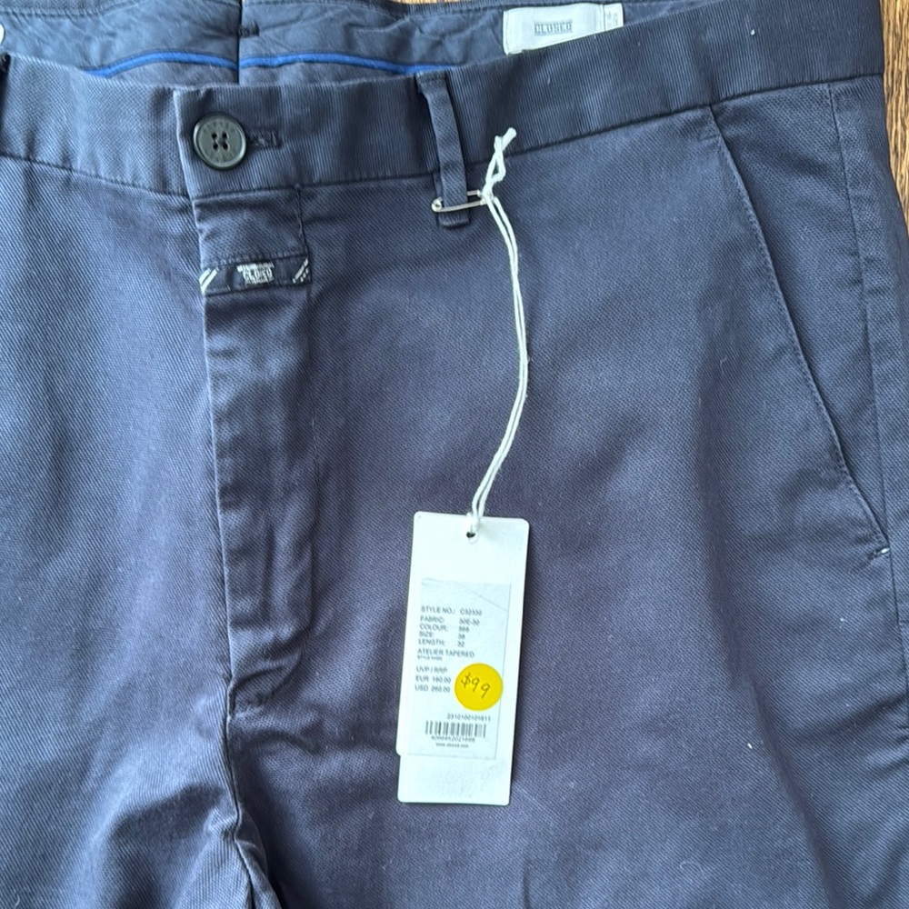 Closed Navy Chinos Cotton-Blend Smart Casual